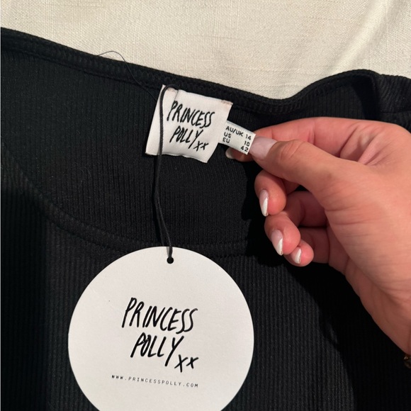 Princess Polly Dear Jane Black Long sleeve Mini Dress  - NTW - Picture 4 of 5